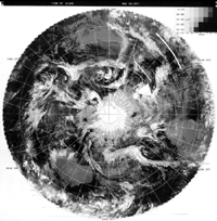 Infrared satellite image