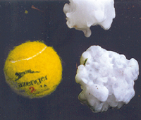Tennis ball-sized hail