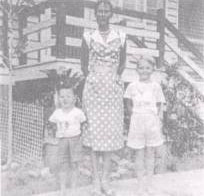 Shirley Glendinning with sons