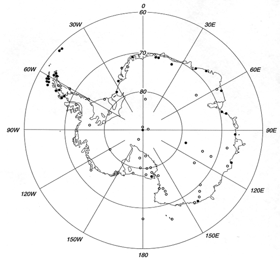 Antarctic surface observation network 1996