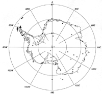 Antarctic surface observation network 1996